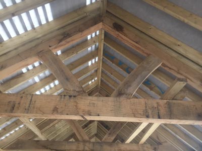 Bespoke oak roof trusses, Midhurst